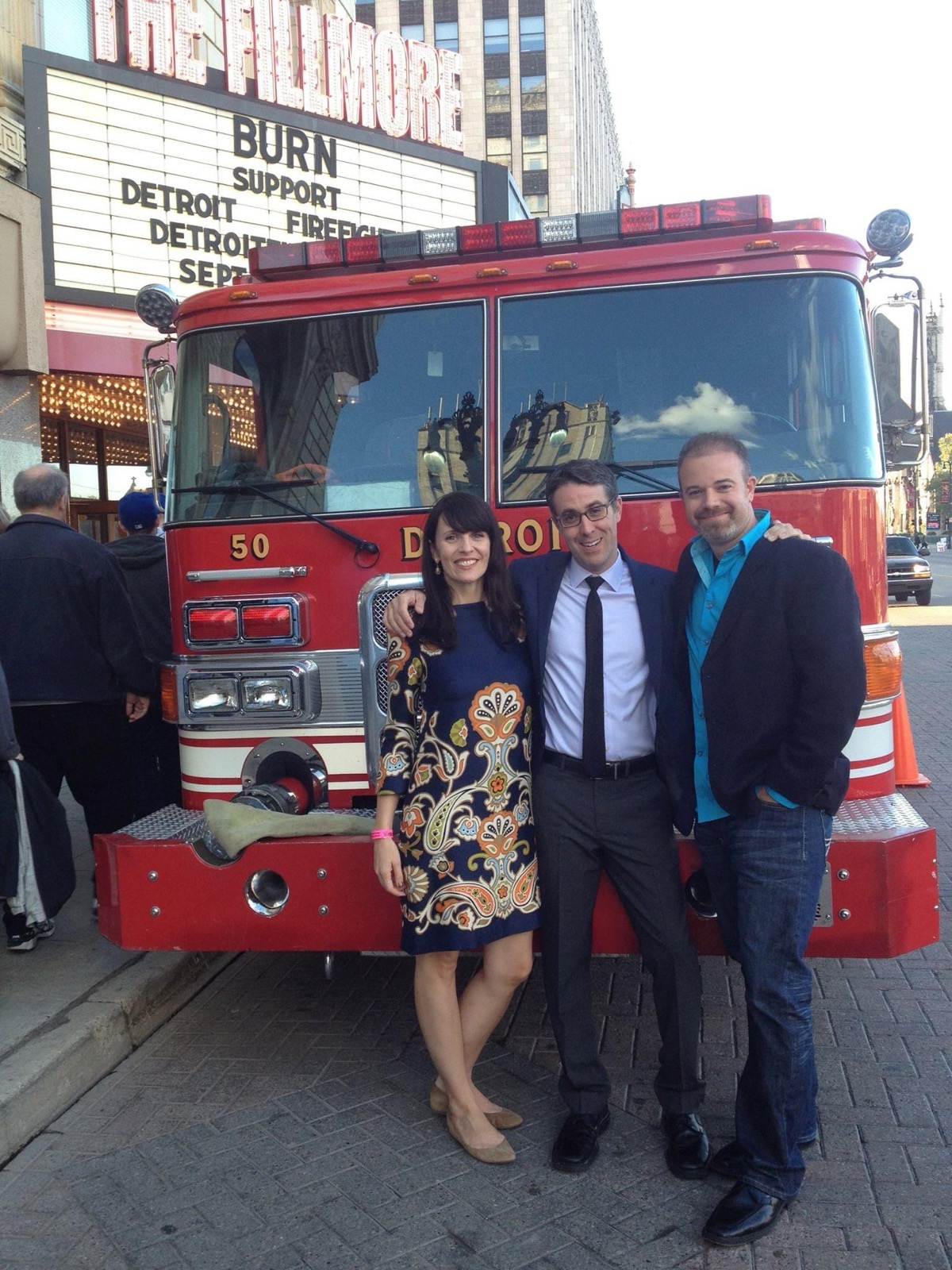 BURN premiere at the Fillmore with a Detroit fire engine